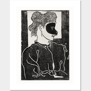 Masked woman (Gemaskerde vrouw) (c.1899) Posters and Art